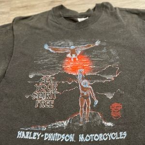 Vintage Harley Davidson “Set Your Spirit Free” Shirt, Orlando, Made in USA